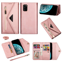 Load image into Gallery viewer, Skin Feel Zipper Horizontal Flip Leather Case with Holder &amp; Card Slots &amp; Photo Frame &amp; Lanyard &amp; Long Rope, For Samsung Galaxy Note10+, For Samsung Galaxy S10, For Samsung Galaxy S10+, For Samsung Galaxy S10e, For Samsung Galaxy A21                    ...