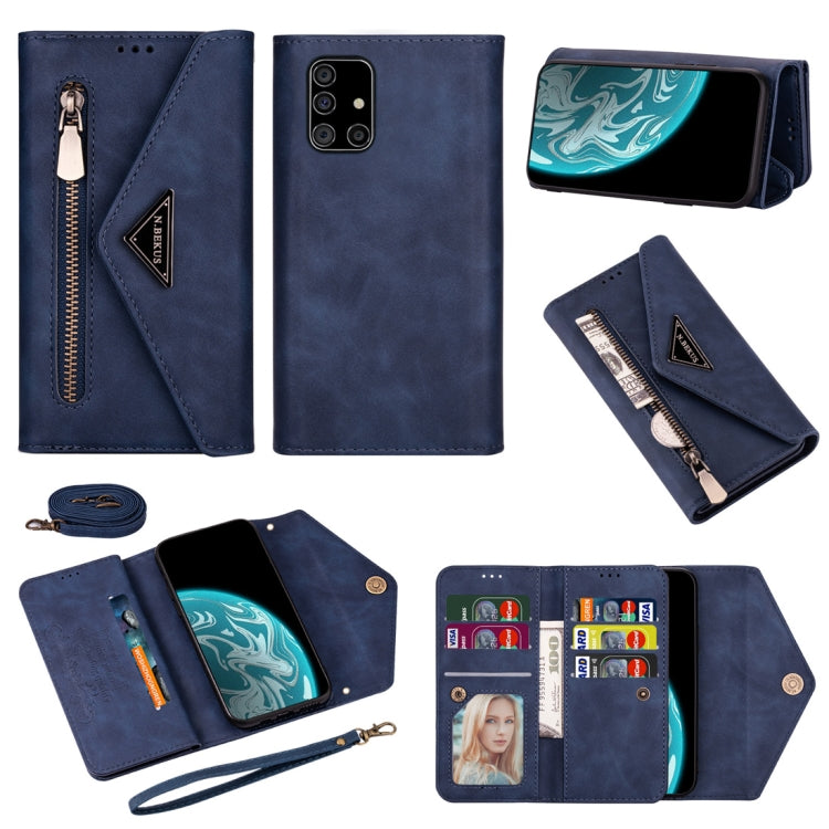 Skin Feel Zipper Horizontal Flip Leather Case with Holder & Card Slots & Photo Frame & Lanyard & Long Rope, For Samsung Galaxy Note10+, For Samsung Galaxy S10, For Samsung Galaxy S10+, For Samsung Galaxy S10e, For Samsung Galaxy A21                    ...