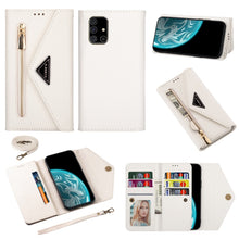 Load image into Gallery viewer, Skin Feel Zipper Horizontal Flip Leather Case with Holder &amp; Card Slots &amp; Photo Frame &amp; Lanyard &amp; Long Rope, For Samsung Galaxy Note10+, For Samsung Galaxy S10, For Samsung Galaxy S10+, For Samsung Galaxy S10e, For Samsung Galaxy A21                    ...