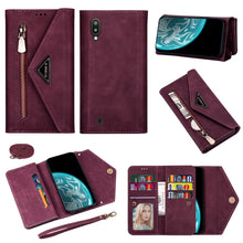 Load image into Gallery viewer, Skin Feel Zipper Horizontal Flip Leather Case with Holder &amp; Card Slots &amp; Photo Frame &amp; Lanyard &amp; Long Rope, For Samsung Galaxy A10 / M10, For Samsung Galaxy A20 / A30 / M10s, For Samsung Galaxy A20e / A10e, For Samsung Galaxy A20s, For Samsung Galaxy A...