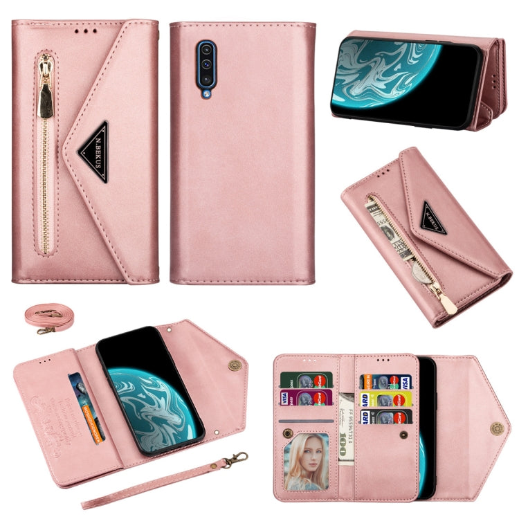 Skin Feel Zipper Horizontal Flip Leather Case with Holder & Card Slots & Photo Frame & Lanyard & Long Rope, For Samsung Galaxy A10 / M10, For Samsung Galaxy A20 / A30 / M10s, For Samsung Galaxy A20e / A10e, For Samsung Galaxy A20s, For Samsung Galaxy A...