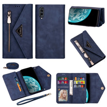 Load image into Gallery viewer, Skin Feel Zipper Horizontal Flip Leather Case with Holder &amp; Card Slots &amp; Photo Frame &amp; Lanyard &amp; Long Rope, For Samsung Galaxy A10 / M10, For Samsung Galaxy A20 / A30 / M10s, For Samsung Galaxy A20e / A10e, For Samsung Galaxy A20s, For Samsung Galaxy A...