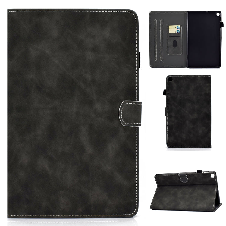 Cowhide Texture Horizontal Flip Leather Case with Holder & Card Slots