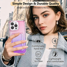 Load image into Gallery viewer, Gradient Color TPU + PC Card Slot Full Coverage Phone Case, For iPhone 13 Pro Max, For iPhone 13 / 14, For iPhone 12 Pro Max