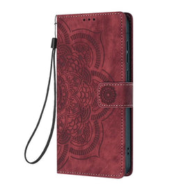 Mandala Embossed Retro Frosted Leather Phone Case, For iPhone 15 Pro Max, For iPhone 15 Pro, For iPhone 15 Plus, For iPhone 15, For iPhone 14 Plus, For iPhone 14 / 13, For iPhone 14 Pro, For iPhone 14 Pro Max, For iPhone 7 / 8 / SE 2022