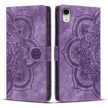 Load image into Gallery viewer, Mandala Embossed Retro Frosted Leather Phone Case, For iPhone XR, For iPhone XS Max, For iPhone 7 Plus / 8 Plus