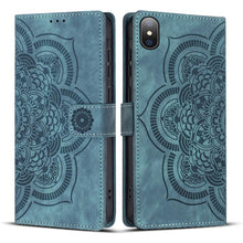 Load image into Gallery viewer, Mandala Embossed Retro Frosted Leather Phone Case, For iPhone XR, For iPhone XS Max, For iPhone 7 Plus / 8 Plus
