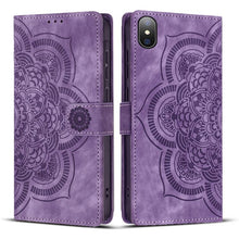Load image into Gallery viewer, Mandala Embossed Retro Frosted Leather Phone Case, For iPhone XR, For iPhone XS Max, For iPhone 7 Plus / 8 Plus