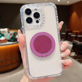 Dreamland Transparent MagSafe Holder Phone Case, For iPhone 13 Pro Max, For iPhone 13 Pro, For iPhone 13, For iPhone 12 / 12 Pro, For iPhone 12 Pro Max, For iPhone 11 Pro Max