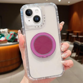 Dreamland Transparent MagSafe Holder Phone Case, For iPhone 15 Plus, For iPhone 15, For iPhone 14 Plus, For iPhone 14, For iPhone 14 Pro, For iPhone 14 Pro Max