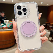 Load image into Gallery viewer, Dreamland Transparent MagSafe Holder Phone Case, For iPhone 16 Pro Max, For iPhone 16 Pro, For iPhone 16 Plus, For iPhone 16, For iPhone 15 Pro Max, For iPhone 15 Pro