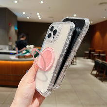 Load image into Gallery viewer, Dreamland Transparent MagSafe Holder Phone Case, For iPhone 11