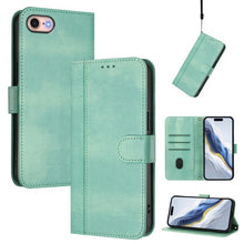 Load image into Gallery viewer, Line Splicing Buckle Retro Leather Phone Case, For iPhone 15, For iPhone 14 Plus, For iPhone 14 / 13, For iPhone 14 Pro, For iPhone 14 Pro Max, For iPhone 7 / 8 / SE 2022