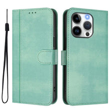 Load image into Gallery viewer, Line Splicing Buckle Retro Leather Phone Case, For iPhone 13 Pro Max, For iPhone 13 Pro, For iPhone 13 mini, For iPhone 12 / 12 Pro, For iPhone 12 Pro Max, For iPhone 12 mini