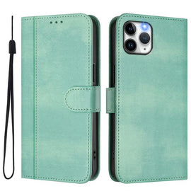 Line Splicing Buckle Retro Leather Phone Case, For iPhone 11 Pro Max, For iPhone 11, For iPhone 11 Pro, For iPhone X / XS, For iPhone XR, For iPhone XS Max