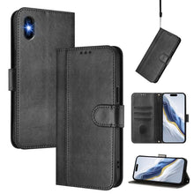 Load image into Gallery viewer, Line Splicing Buckle Retro Leather Phone Case, For iPhone 11 Pro Max, For iPhone 11, For iPhone 11 Pro, For iPhone X / XS, For iPhone XR, For iPhone XS Max