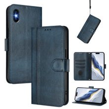 Load image into Gallery viewer, Line Splicing Buckle Retro Leather Phone Case, For iPhone 11 Pro Max, For iPhone 11, For iPhone 11 Pro, For iPhone X / XS, For iPhone XR, For iPhone XS Max