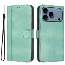 Load image into Gallery viewer, Line Splicing Buckle Retro Leather Phone Case, For iPhone 18 Pro / 17 Pro, For iPhone 18 Pro Max / 17 Pro Max, For iPhone 17e / 16e, For iPhone 17, For iPhone Air, For iPhone 16 Pro Max