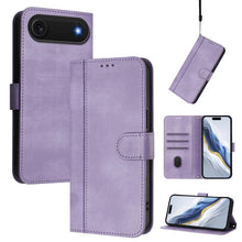 Load image into Gallery viewer, Line Splicing Buckle Retro Leather Phone Case, For iPhone 17e / 16e, For iPhone 17 Pro Max, For iPhone 17 Pro, For iPhone 17, For iPhone Air, For iPhone 16 Pro Max