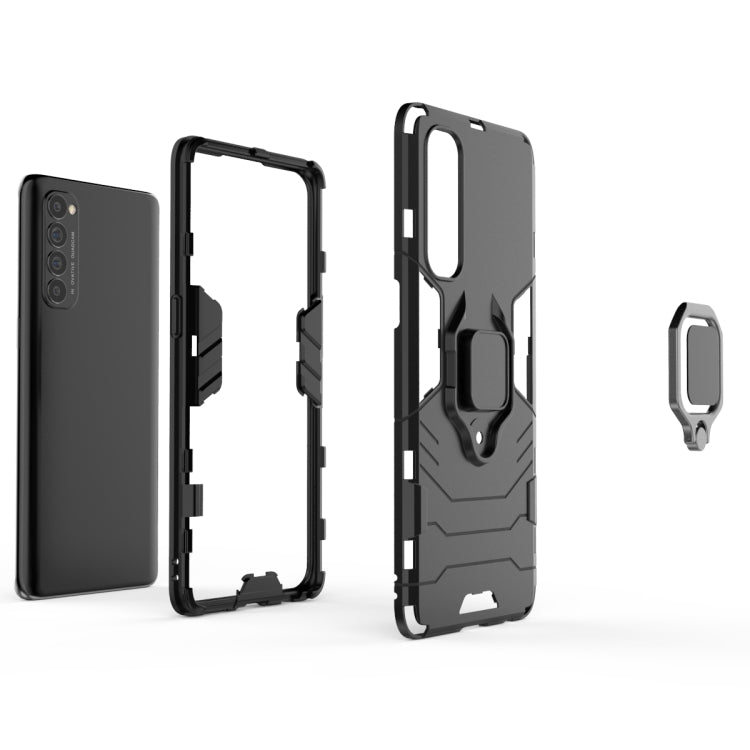 Shockproof PC + TPU Protective Case with Magnetic Ring Holder