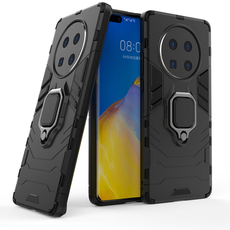 Shockproof PC + TPU Protective Case with Magnetic Ring Holder