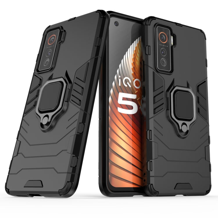Shockproof PC + TPU Protective Case with Magnetic Ring Holder