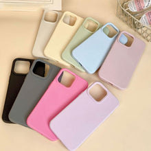 Load image into Gallery viewer, Dopamine Simple Imitation Liquid Silicone Phone Case, For iPhone 16 Pro, For iPhone 16 Plus, For iPhone 16