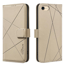 Load image into Gallery viewer, Geometric Pattern RFID Leather Phone Case, For iPhone 6 / 7 / 8 / SE, For iPhone 13 Pro Max, For iPhone 13 Pro, For iPhone 12 / 12 Pro, For iPhone 12 Pro Max, For iPhone 11 Pro Max, For iPhone 11, For iPhone 11 Pro