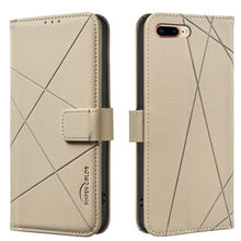 Load image into Gallery viewer, Geometric Pattern RFID Leather Phone Case, For iPhone XR, For iPhone XS Max, For iPhone 6 Plus / 7 Plus / 8 Plus