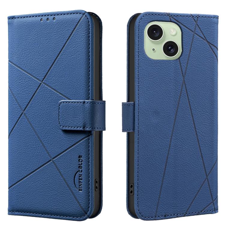 Geometric Pattern RFID Leather Phone Case, For iPhone 16, For iPhone 15 Pro Max, For iPhone 15 Pro, For iPhone 14 Plus / 15 Plus, For iPhone 15, For iPhone 13 / 14, For iPhone 14 Pro, For iPhone 14 Pro Max