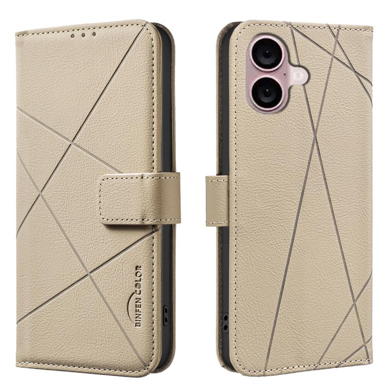 Geometric Pattern RFID Leather Phone Case, For iPhone 16, For iPhone 15 Pro Max, For iPhone 15 Pro, For iPhone 14 Plus / 15 Plus, For iPhone 15, For iPhone 13 / 14, For iPhone 14 Pro, For iPhone 14 Pro Max