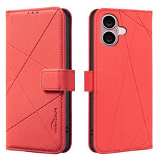 Load image into Gallery viewer, Geometric Pattern RFID Leather Phone Case, For iPhone 16, For iPhone 15 Pro Max, For iPhone 15 Pro, For iPhone 14 Plus / 15 Plus, For iPhone 15, For iPhone 13 / 14, For iPhone 14 Pro, For iPhone 14 Pro Max