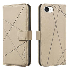 Load image into Gallery viewer, Geometric Pattern RFID Leather Phone Case, For iPhone 16e / 17e, For iPhone 17 Pro Max, For iPhone 17 Pro, For iPhone 17, For iPhone Air, For iPhone 16 Pro Max, For iPhone 16 Pro, For iPhone 16 Plus