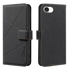 Load image into Gallery viewer, Geometric Pattern RFID Leather Phone Case, For iPhone 16e / 17e, For iPhone 17 Pro Max, For iPhone 17 Pro, For iPhone 17, For iPhone Air, For iPhone 16 Pro Max, For iPhone 16 Pro, For iPhone 16 Plus