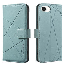 Load image into Gallery viewer, Geometric Pattern RFID Leather Phone Case, For iPhone 16e / 17e, For iPhone 17 Pro Max, For iPhone 17 Pro, For iPhone 17, For iPhone Air, For iPhone 16 Pro Max, For iPhone 16 Pro, For iPhone 16 Plus