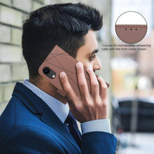 Load image into Gallery viewer, Geometric Pattern RFID Leather Phone Case, For iPhone XR, For iPhone XS Max, For iPhone 6 Plus / 7 Plus / 8 Plus