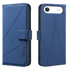 Load image into Gallery viewer, Geometric Pattern RFID Leather Phone Case, For iPhone 16e / 17e, For iPhone 17 Pro Max, For iPhone 17 Pro, For iPhone 17, For iPhone Air, For iPhone 16 Pro Max, For iPhone 16 Pro, For iPhone 16 Plus