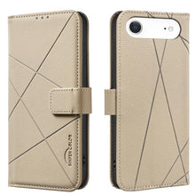 Load image into Gallery viewer, Geometric Pattern RFID Leather Phone Case, For iPhone 16e / 17e, For iPhone 17 Pro Max, For iPhone 17 Pro, For iPhone 17, For iPhone Air, For iPhone 16 Pro Max, For iPhone 16 Pro, For iPhone 16 Plus