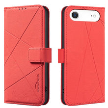 Load image into Gallery viewer, Geometric Pattern RFID Leather Phone Case, For iPhone 16e / 17e, For iPhone 17 Pro Max, For iPhone 17 Pro, For iPhone 17, For iPhone Air, For iPhone 16 Pro Max, For iPhone 16 Pro, For iPhone 16 Plus