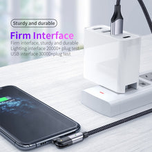 Load image into Gallery viewer, 2.4A USB to 8 Pin 180 Degree Rotating Elbow Charging Cable, 1.2m 8 Pin, 2m 8 Pin