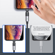 Load image into Gallery viewer, 2.4A USB to 8 Pin 180 Degree Rotating Elbow Charging Cable, 1.2m 8 Pin, 2m 8 Pin