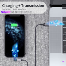 Load image into Gallery viewer, 2.4A USB to 8 Pin 180 Degree Rotating Elbow Charging Cable, 1.2m 8 Pin, 2m 8 Pin