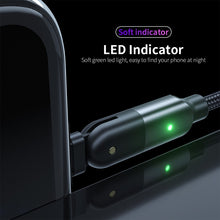 Load image into Gallery viewer, 2.4A USB to 8 Pin 180 Degree Rotating Elbow Charging Cable, 1.2m 8 Pin, 2m 8 Pin