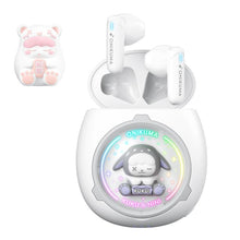 Load image into Gallery viewer, ONIKUMA T302 RGB Cute Unique Doll BT 5.4 Wireless Earphones, White, Pink
