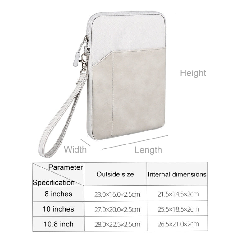 ND00S Felt Sleeve Protective Case Inner Carrying Bag, For 8 inch or Below Tablet, For 10 inch or Below Tablet, For 10.8 inch or Below Tablet