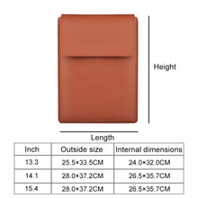 Load image into Gallery viewer, PU05 Sleeve Leather Case Carrying Bag, for 13.3 inch Laptop, for 14.1 inch Laptop, for 15.4 inch Laptop