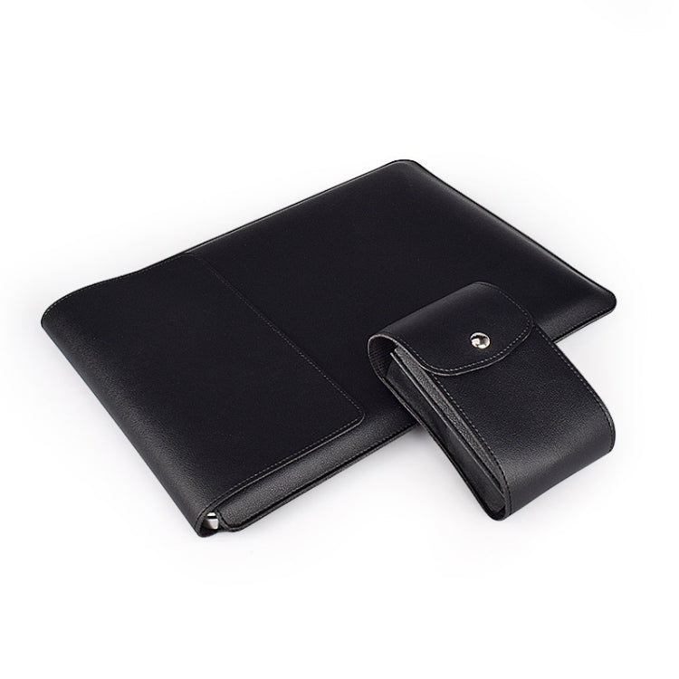PU05 Sleeve Leather Case Carrying Bag with Small Storage Bag, for 13.3 inch Laptop, for 14.1 inch Laptop, for 15.4 inch Laptop