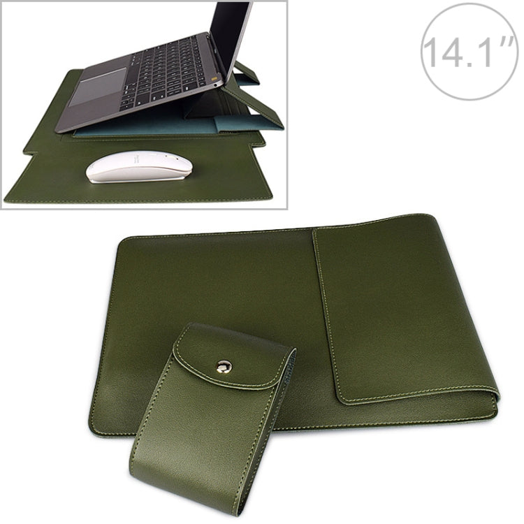 PU05 Sleeve Leather Case Carrying Bag with Small Storage Bag, for 13.3 inch Laptop, for 14.1 inch Laptop, for 15.4 inch Laptop