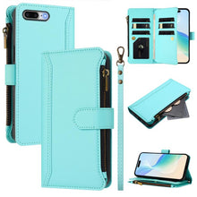 Load image into Gallery viewer, Magnetic Closure 9 Card Slots Zipper Leather Case with Hand Strap, For iPhone 11 Pro Max, For iPhone 11, For iPhone 11 Pro, For iPhone XS / X, For iPhone XR, For iPhone XS Max, For iPhone 8 Plus / 7 Plus
