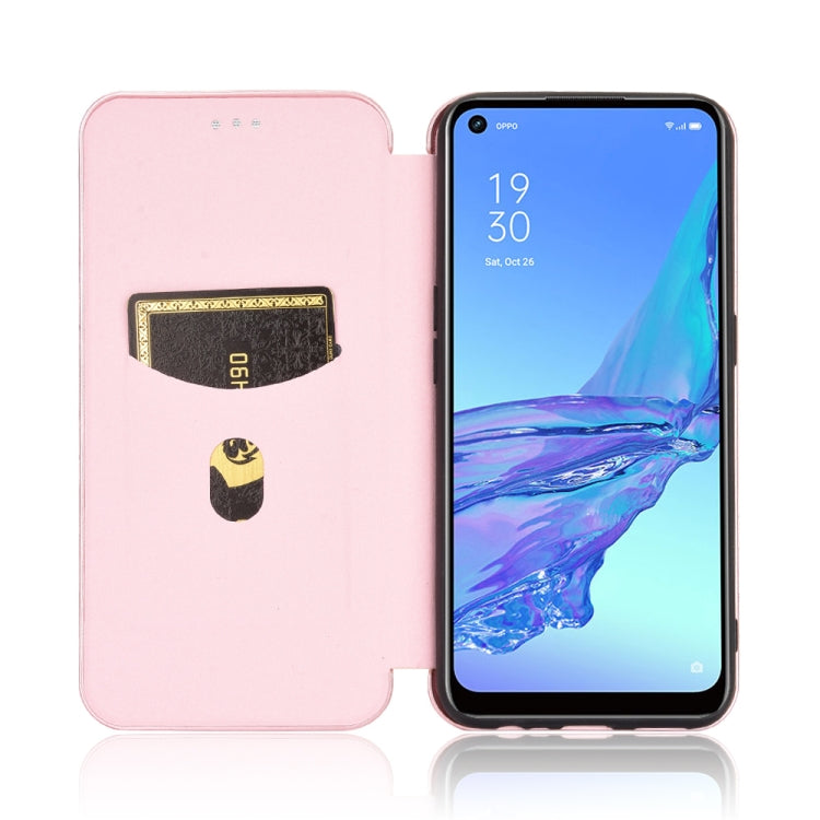 Carbon Fiber Texture Magnetic Horizontal Flip TPU + PC + PU Leather Case with Card Slot & Lanyard